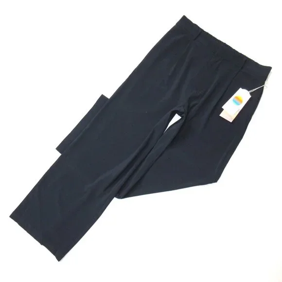 NWT Vuori VW4086 Villa Trouser in Ink Pleated Lightweight Wide Leg Pants L Short - Picture 1 of 5